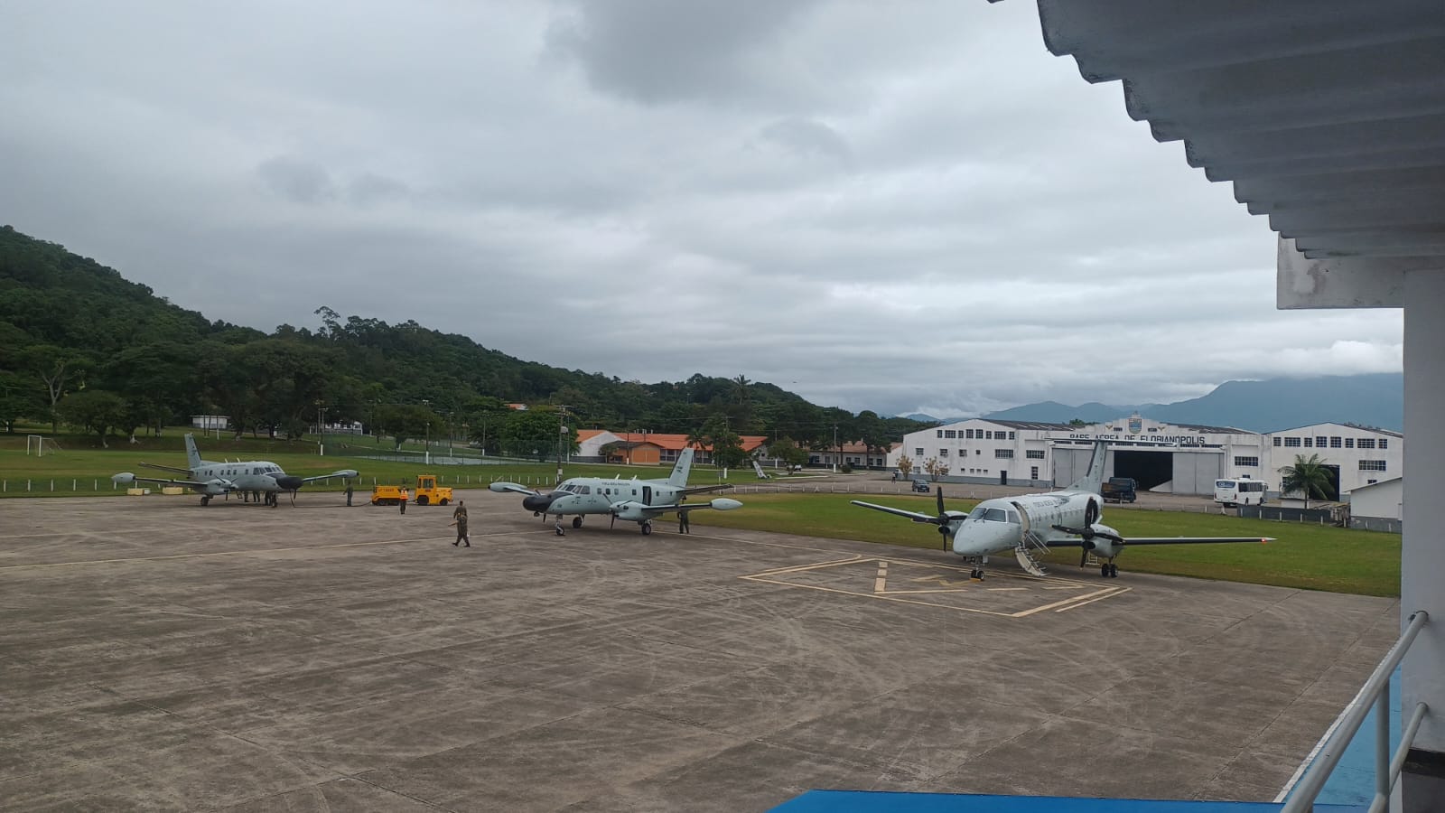 Formatura no pátio