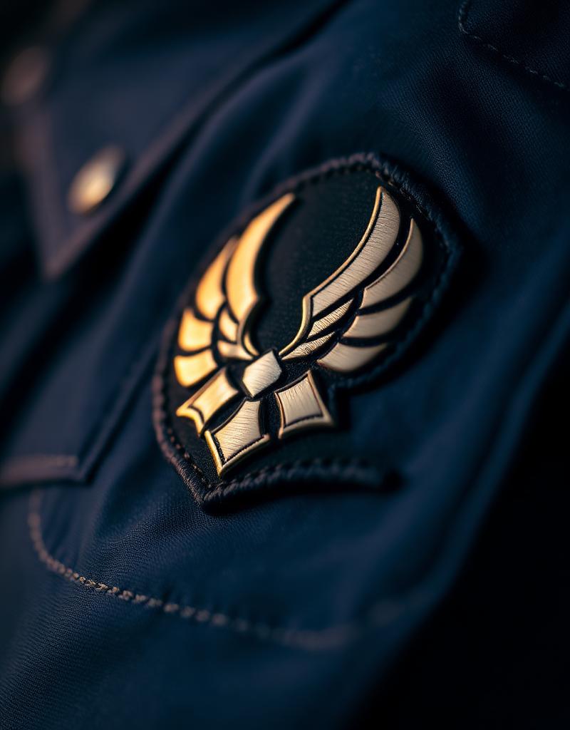 Insígnia metálica do uniforme